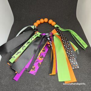 Colorful Halloween Bag Charm Ribbon  Purse Decoration Ornament Caramel